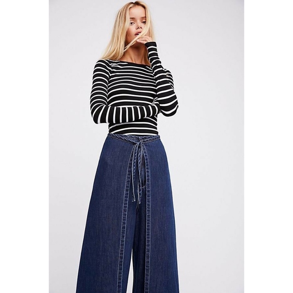 We The Free Denim - Free People Apron Jeans Dark Wash 27